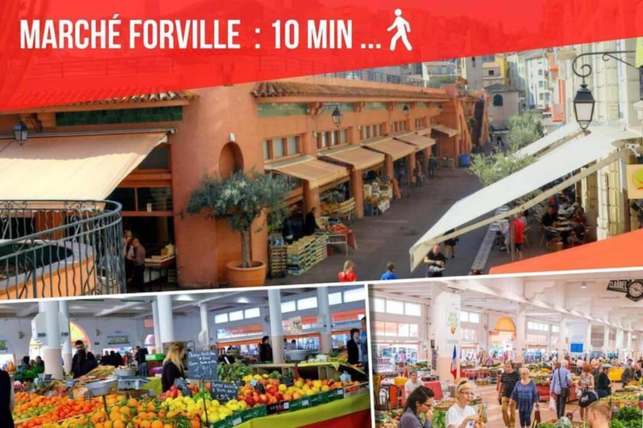 Cocoon Center - Rue D'Antibes - 200M Plage- Clim - Wifi - Unique Cannes Luaran gambar